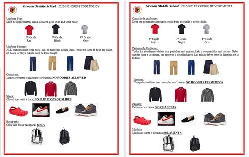  Dress Code 2022-2023